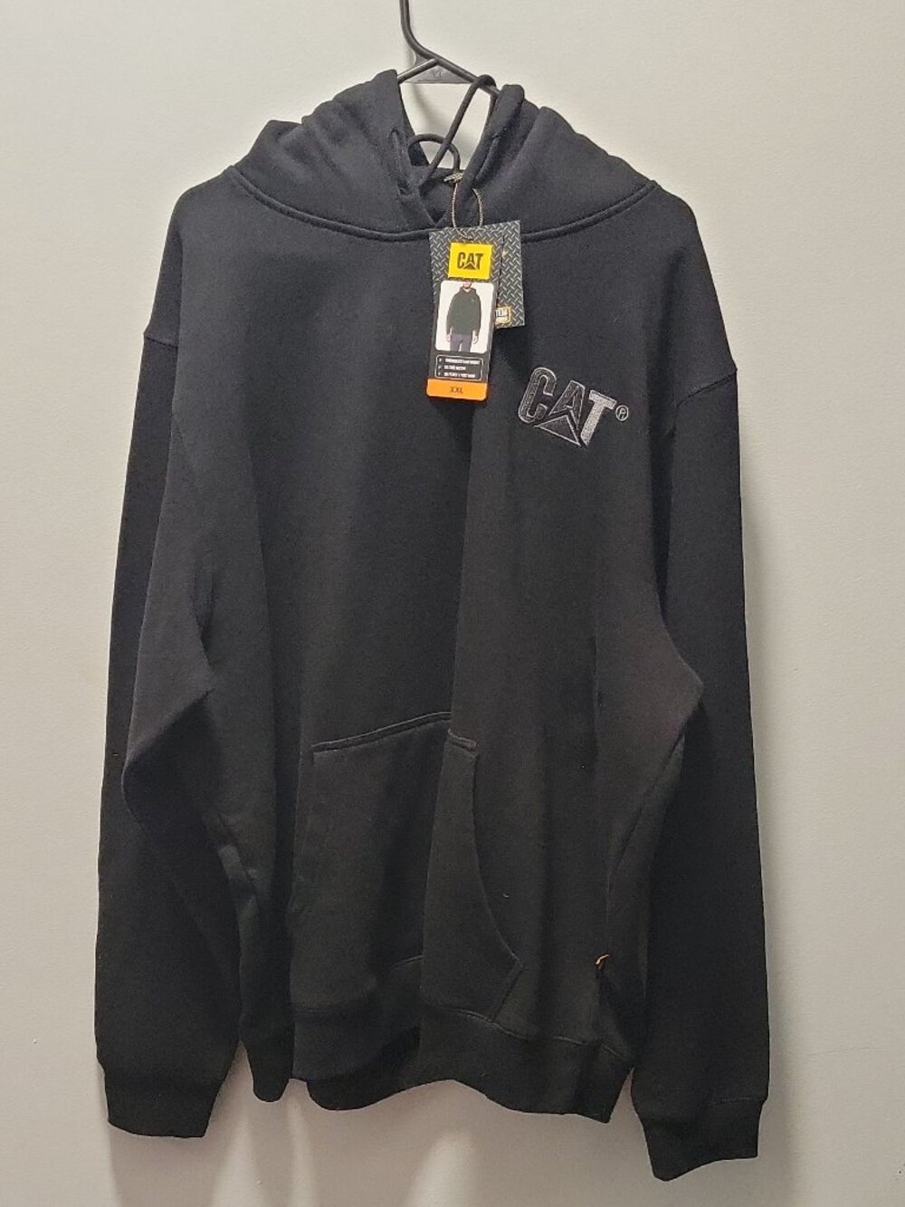 Cat Black Hoodie XXl - Comfortable,work,workwear,cozy,oversized,relaxed,roomy